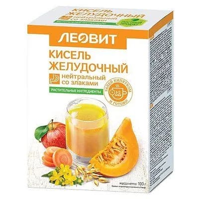 Кисель "Леовит" желудочный нейтральный 5х20г. 2 уп.