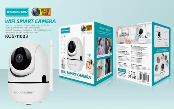 Wi Fi camera (камера для видеонаблюдения ) kouvolsen kos-11003 , поворот на 360