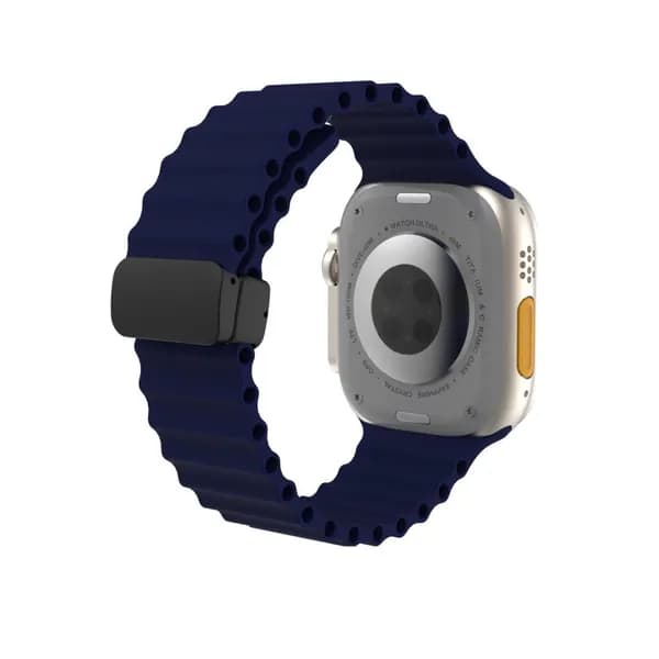 Магнитный ремень для часов Apple Watch 49mm 45mm iWatch Series 10 7 8 se 6 5 3 44mm 42mm 46 мм спортивный силиконовый ремень
