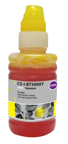 Cactus CS-I-BT5000Y чернила BT-5000Y - желтый, 100 мл