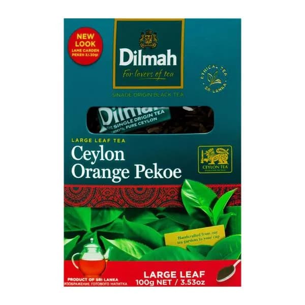 Чай черный Dilmah Цейлонский листовой 100г