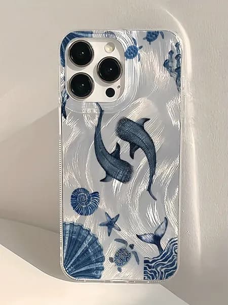 Чехол для мобильного телефона Underwater whale подходит для iPhone
