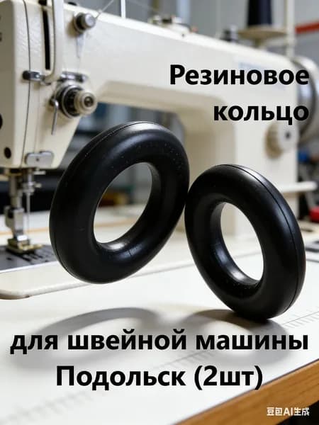 GEALFIS Резиновое кольцо для моталки швейной машины 15х27.5 мм, 2 шт, для Подольск, Чайка, Brother, Singer, Janome, замена изношенного колесика
