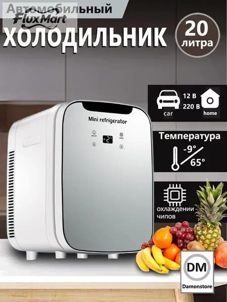 Мини-двухъядерный холодильник объемом 20 литров,подходящий для использования в автомобиле и дома