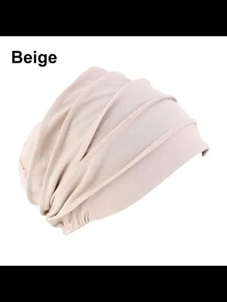 Женский хлопковый тюрбан Бежевый, beige