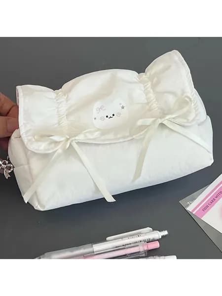 Сумки для карандашей с бантиком, сумка для студенческой ручки