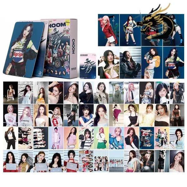 K-POP Kарточки BABYMONSTER CHOOM 55 шт. BABYMONSTER альбом CHOOM Карты