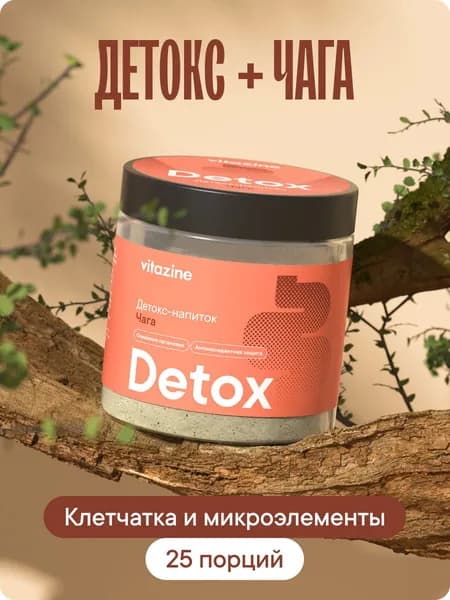 Детокс напиток смузи чага для иммунитета 250 г