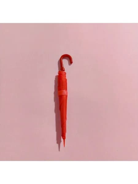 Миниатюрный садовый декоративный разноцветный зонтик в масштабе 1/12 (нераскрывающийся) для ретро-сцен / мини-пейзажей