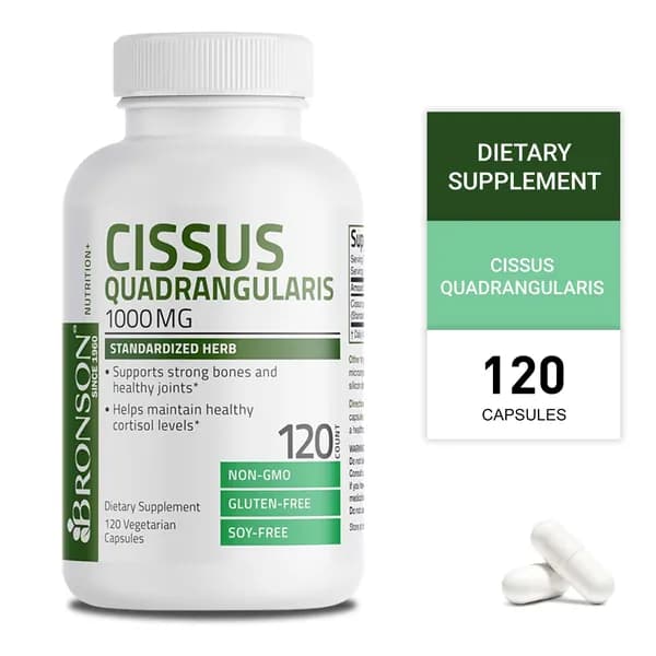 Экстракт Cissus Quadrangularis - содержит 1000 мг экстракта центеллы азиатской - поддерживает здоровье костей и суставов, помогает поддерживать здоровый уровень кортизола