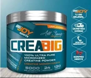 Big Joy Crea Big Микронизированный креатиновый порошок без ароматизаторов 120 г