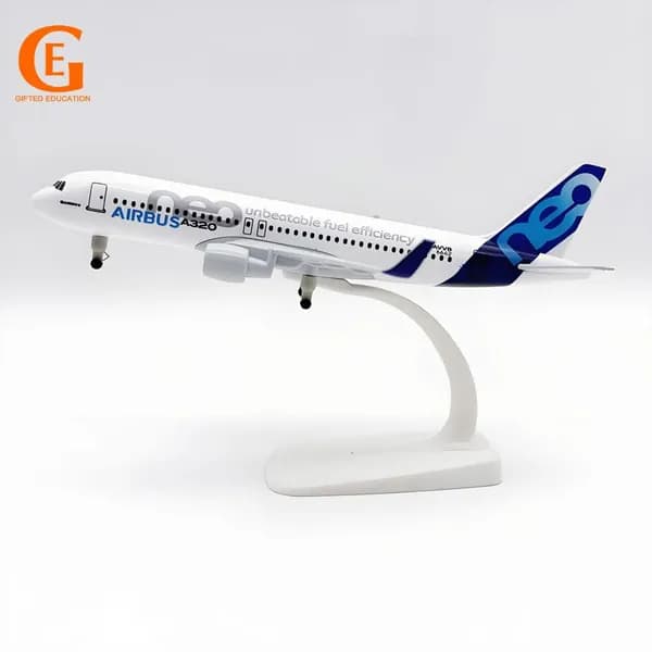 Металлическая Модель Самолета Аэробус 320, Авиакомпании A320, 20CM С Колесами