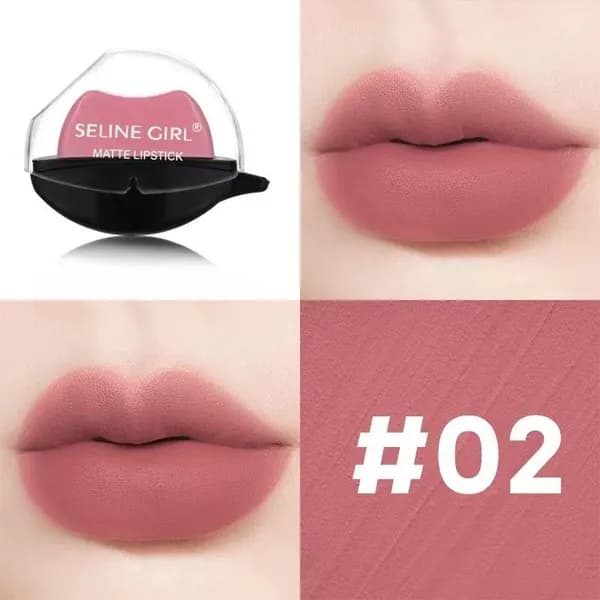 Матовая помада Seline Girl Matte Lazy Lipstick, 12 оттенков, увлажняющая, стойкая, бархатистая.