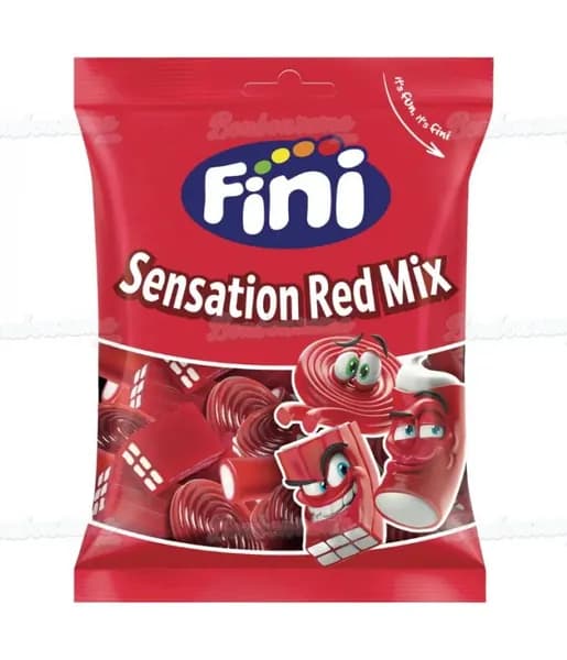 Жев.мармелад "Sensation Red Mix" Красный Микс 90 гр /FINI Испания/