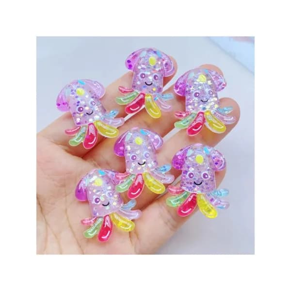 10pcs смола морской серии декоративные аксессуары
