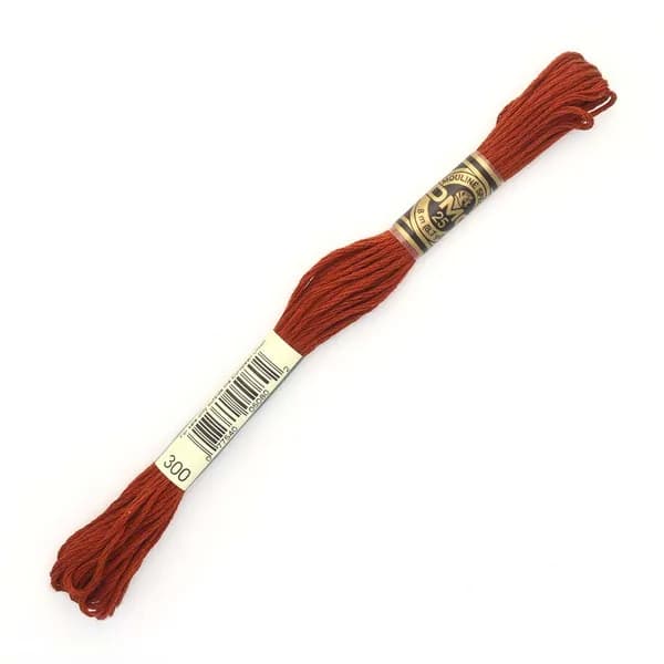 Мулине ДМС нитки для вышивания DMC, 8 м, 1 шт, цвет 300