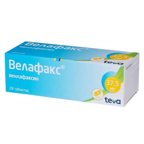 Велафакс таблетки 37,5мг 28шт