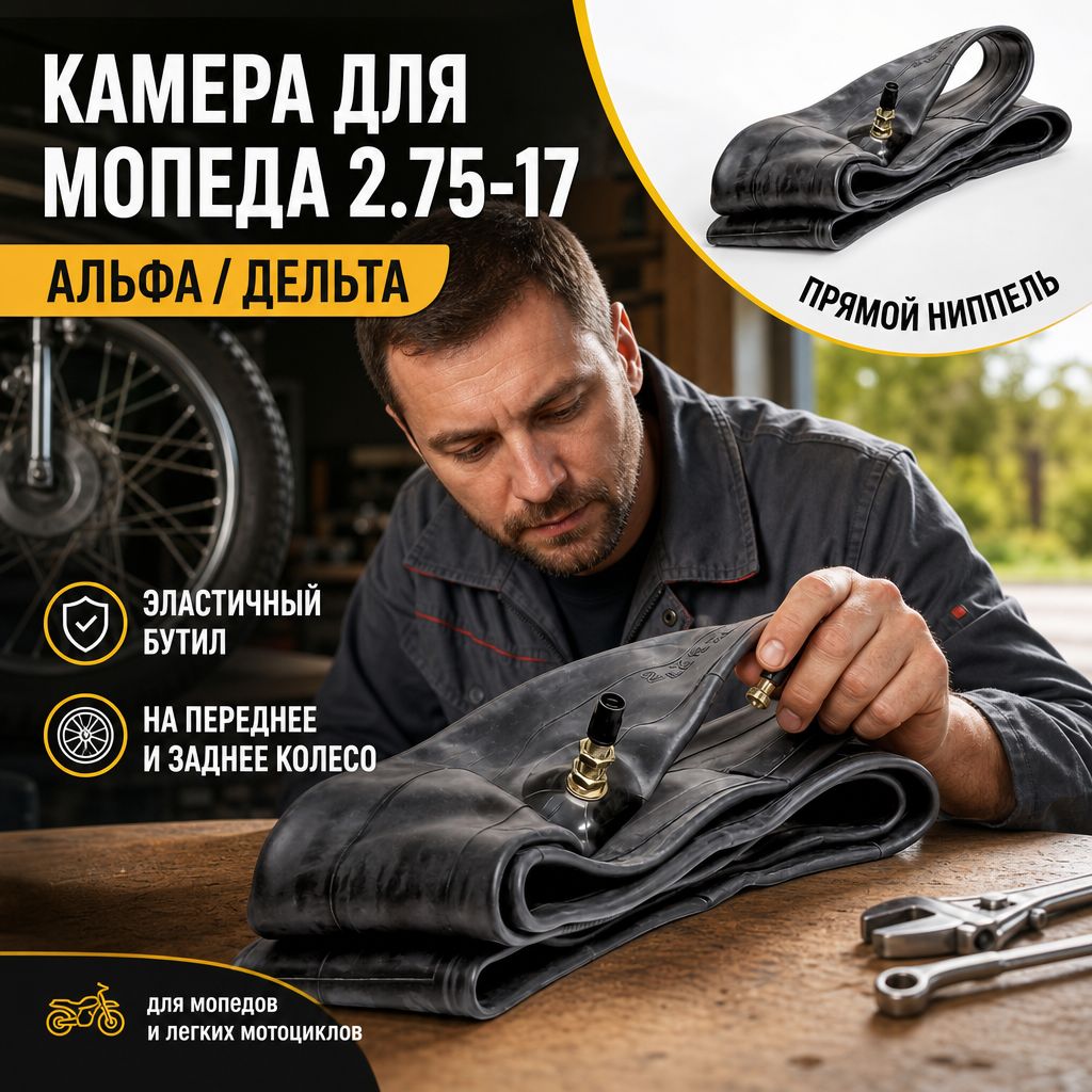 Камера колеса для мототехники 2.75 R17