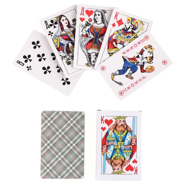 Карты игральные Король , колода 54 шт., 8.5 5.5 см