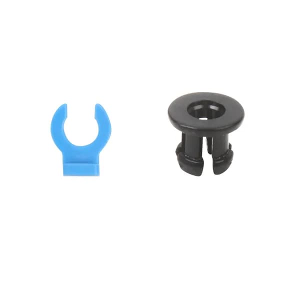 Фитинг пластиковый и зажим для фиксации тефлоновой трубки Creality PTFE 4мм, 4004010218