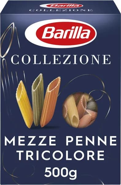 Макароны Barilla Мецце Пенне Триколоре, 500 г