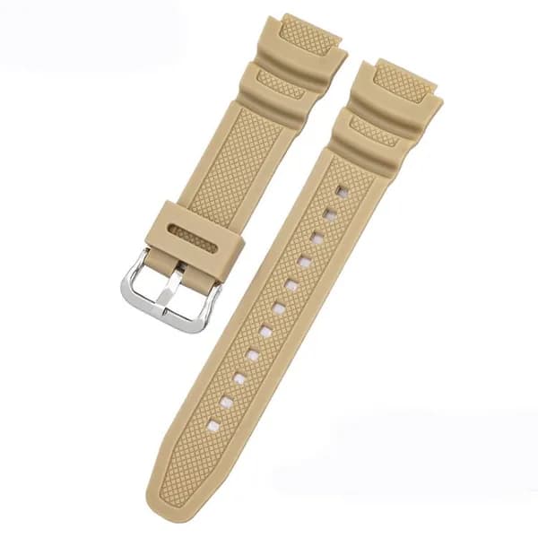 Ремешок для часов 18 мм для CASIO AE1200 / 1300 / 1000 W-219, силиконовая резина WatchBand