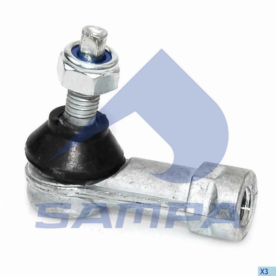 Наконечник тяги КПП M12*1,75, M10*1.5 левый DAF, Scania, Volvo, MAN (Sampa)