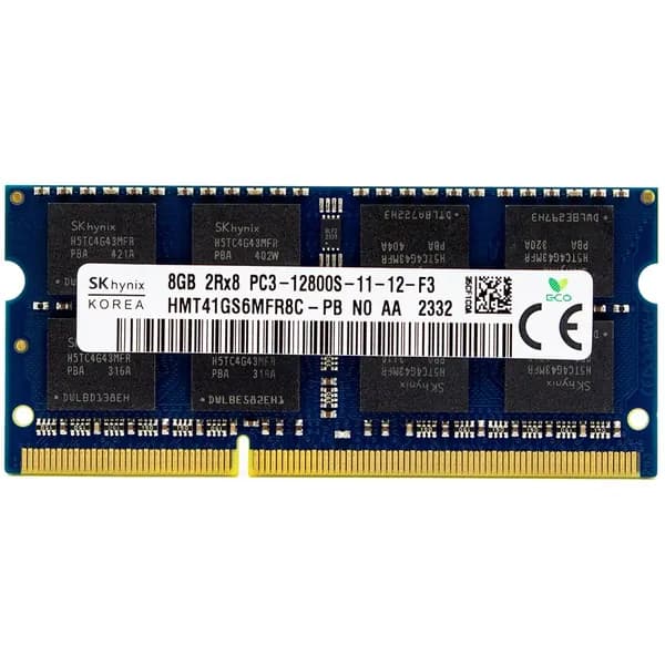 Hynix Оперативная память SODIMM DDR3 8GB PC12800 1600МГц Hynix HMT41GS6MFR8C-PB DDR3, 1600 МГц, 1 x 8 ГБ (HMT41GS6MFR8C-PB)