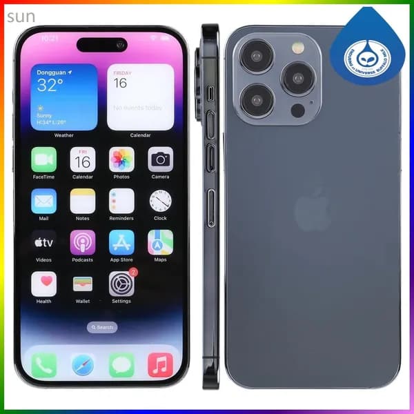 Подходит для моделей с цветным экраном iPhone 14 Pro Max 6.7 (цвет: темно - космический черный)