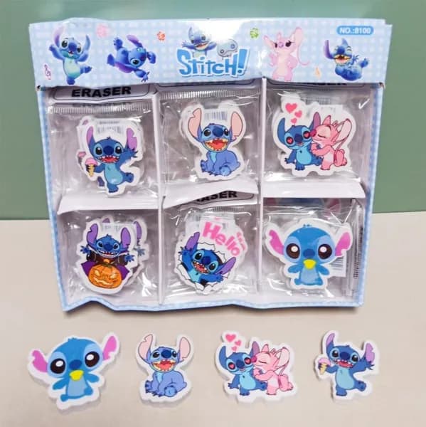 Случайный 1 ластик Disney Stitch, подходящий для офисных школьных принадлежностей, подарков для студентов