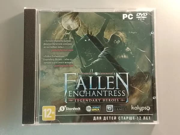 Диск с винтажной игрой для слабого ПК Fallen Enchantress: Legendary Heroes (Русская версия, Новый диск)
