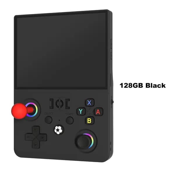 Портативная игровая консоль R36MAX2 с экраном 4,5 дюйма, Linux, 128 ГБ, черная