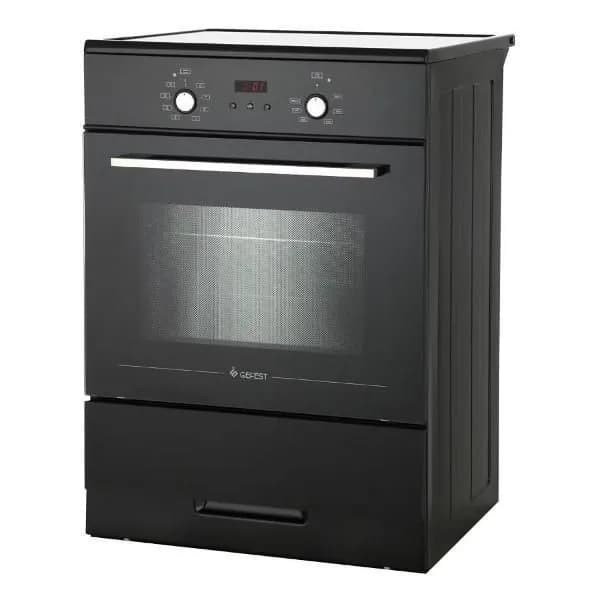 Электрическая плита Gefest ЭП Н Д 6560-03 S058, 60 см, 4 конфорки, 55 л, стеклокерамика, конвекция, черный