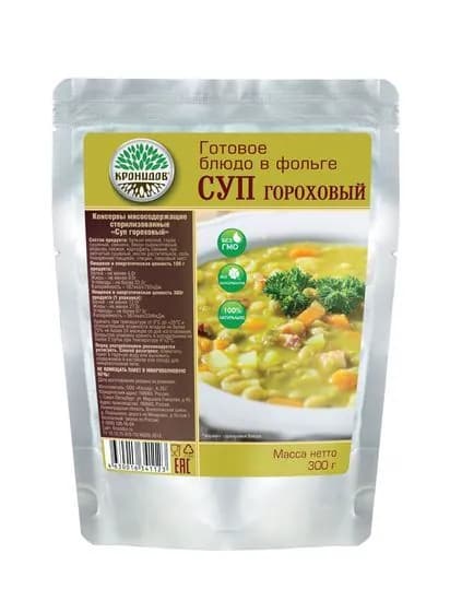 Готовое блюдо "Суп Гороховый" 300 г. (Кронидов)