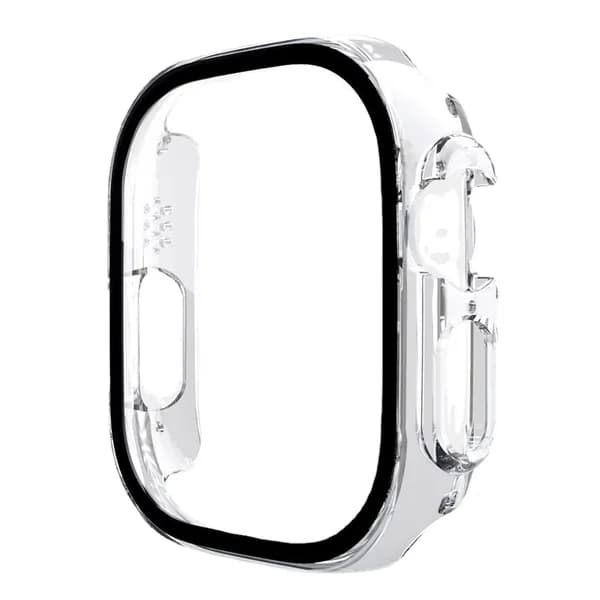 Защитное стекло и чехол для Apple Watch 8/Ultra, прозрачный, 49 мм