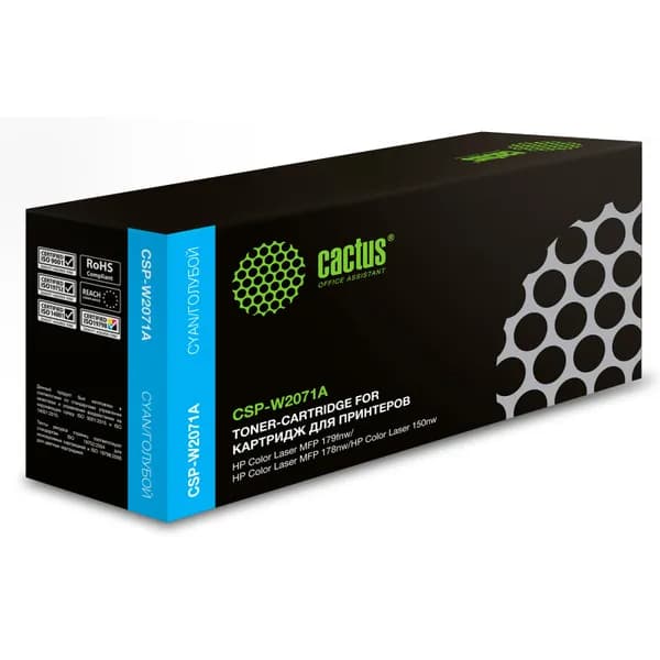 Картридж лазерный Cactus CSP-W2071A 117A голубой