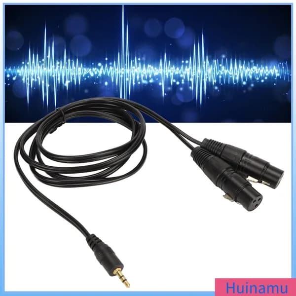 3.5mm до Dual XLR Кабель, с золотыми контактами, для подключения к аудиоустройствам
