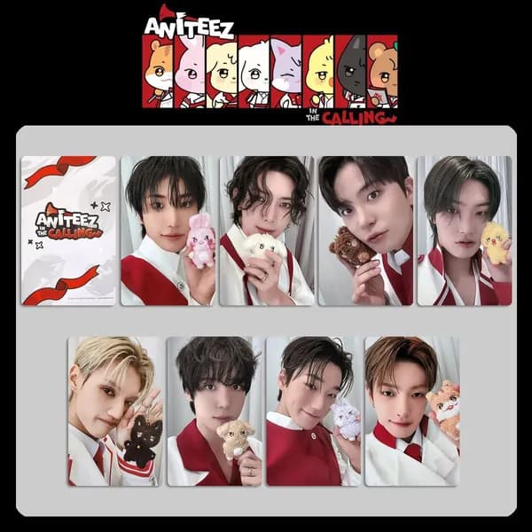 Карточки ATEEZ Aniteez In The Calling Коллекционная карточка карты 5.4*8.6cm 8шт