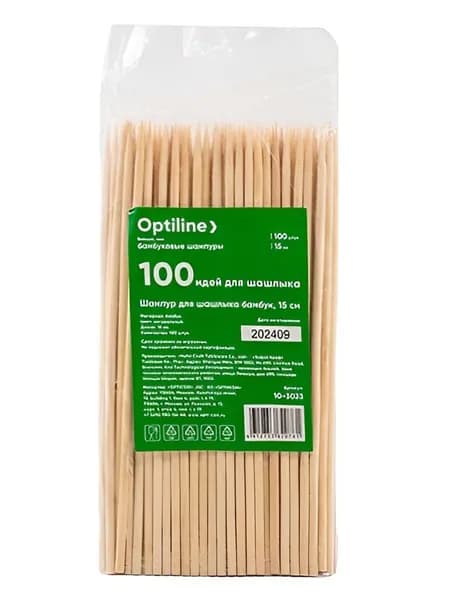 OPTILINE Шампур 15 см, 100 шт