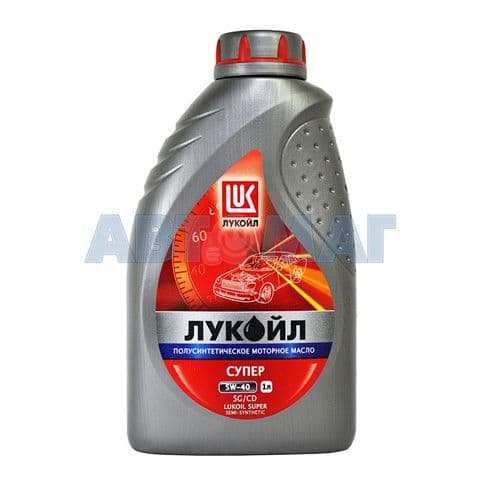 ЛУКОЙЛ (LUKOIL) 5W-40 Масло моторное, Полусинтетическое, 1 л