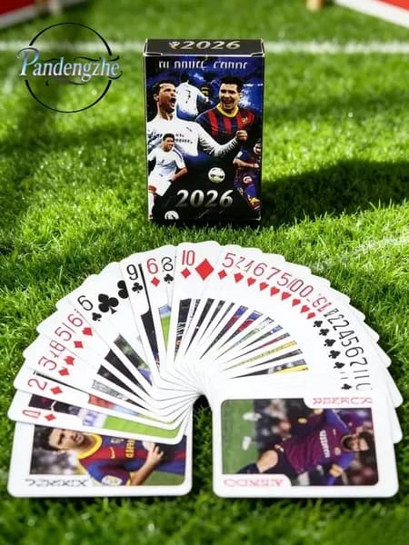 Покерные карты с футболистами ЧМ-2026: Месси, Криштиану Роналду ( 54 шт)
