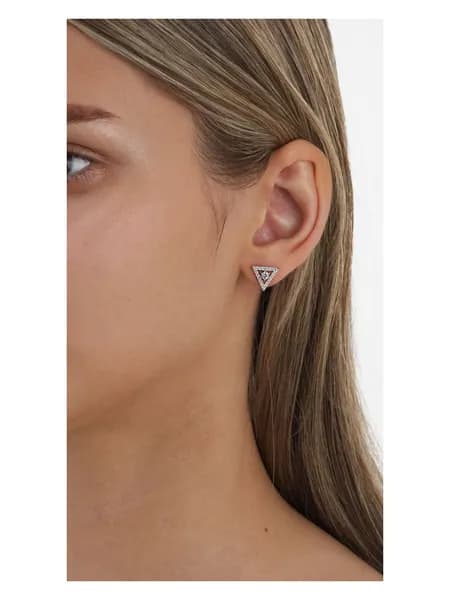 Серьги-пусеты из серебра 925 с фианитом kari JEWELRY
