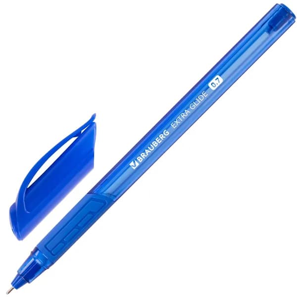 Ручка шариковая масляная BRAUBERG "Extra Glide GT Tone", СИНЯЯ, узел 0,7 мм, линия письма 0,35 мм
