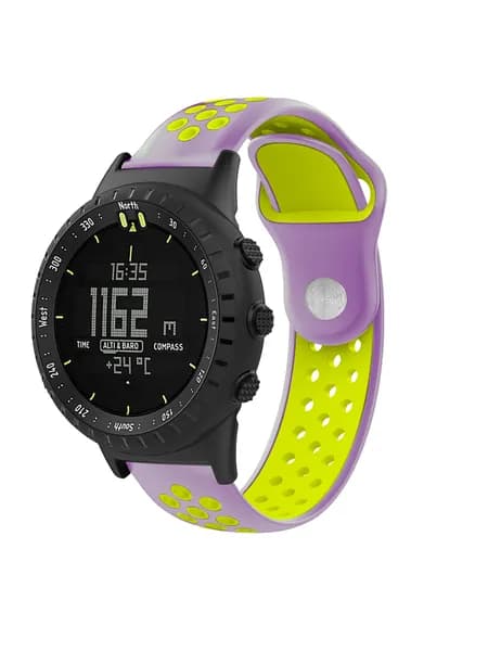 Ремешок для смарт часов Samsung Huawei Amazfit с креплением 20 мм силиконовый с перфорацией