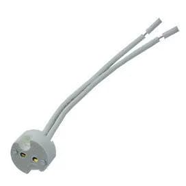 5 шт. Ecola base GU5.3 патрон керамический с проводами 2*8cm (1 из уп. по 50) Экола patron