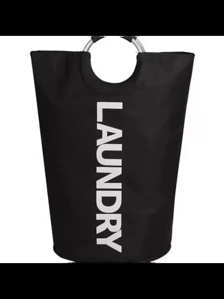 Черная корзина для белья Laundry, большая, полиэстер