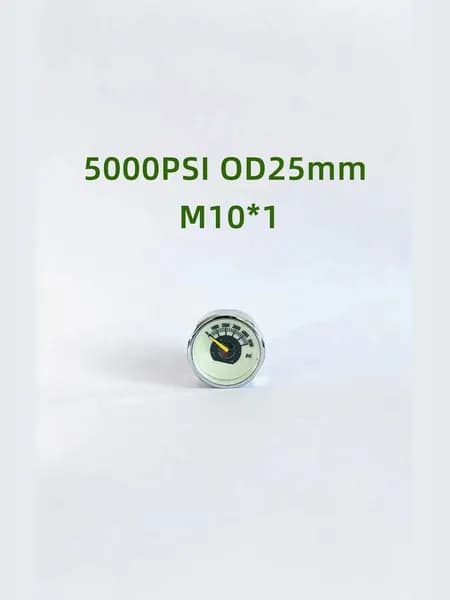 Манометр 5000PSI, D25, M10*1, Леший 2, для винтовки, для баллона, PCP PAINTBALL
