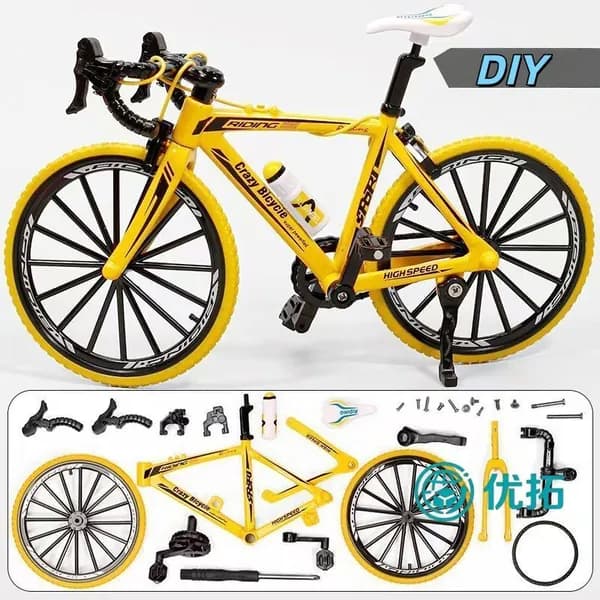 Модель велосипеда 1:8, реалистичная, с подвижными частями, для сборки DIY