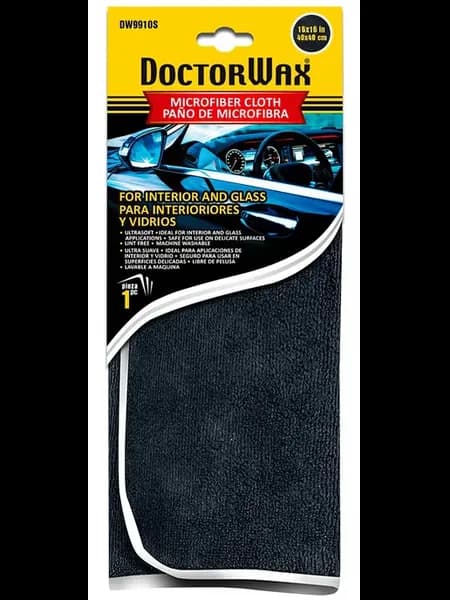 Салфетка микрофибра для стекол Doctor Wax 40x40см
