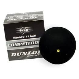 Мяч для сквоша Dunlop Competition 2 мяча 1 желтая точка